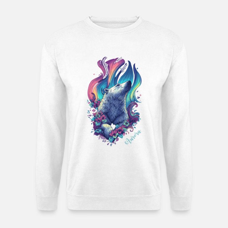 Aurora Bear - Unisex Pullover - Weiß