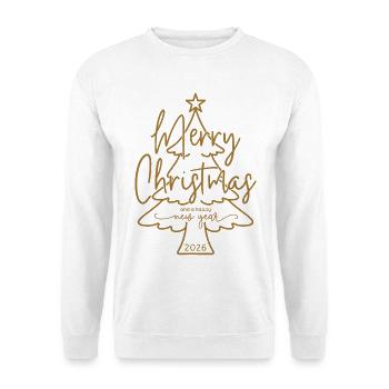 Merry Christmas and a Happy New Year 2026 - Unisex Pullover - Weiß - Vorne