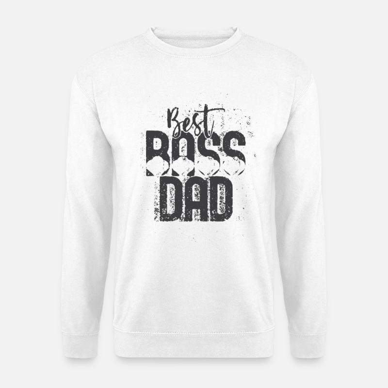 Best Dad Statement Tee - Unisex Sweatshirt - white