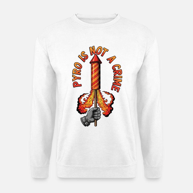 Pyro Ist Kein Verbrechen - Unisex Pullover - Weiß