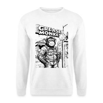 GreaseMonkey Line Art - Unisex Sweatshirt - white - Front
