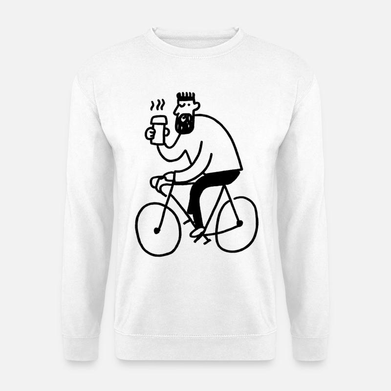 Hipster Biker - Unisex Pullover - Weiß