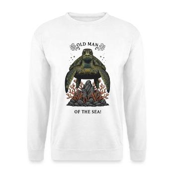 Vintage Sea Turtle Old Man of the Sea - Unisex Sweatshirt - white - Front