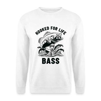 Pêche du bar rivière - Sweat-shirt Unisexe - blanc - Devant