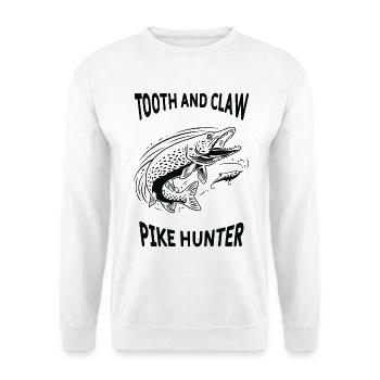 Pike River Fishing Pike Hunter - Unisex Sweatshirt - white - Front