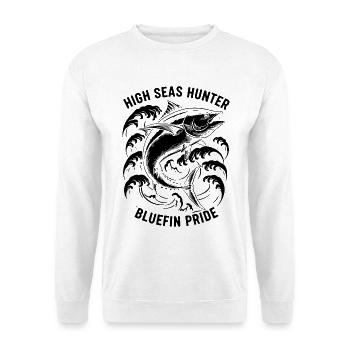 Sea Fishing Tuna Bluefin Hunter - Unisex Sweatshirt - white - Front