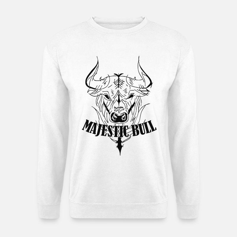 Majestic Bull - Unisex Pullover - Weiß