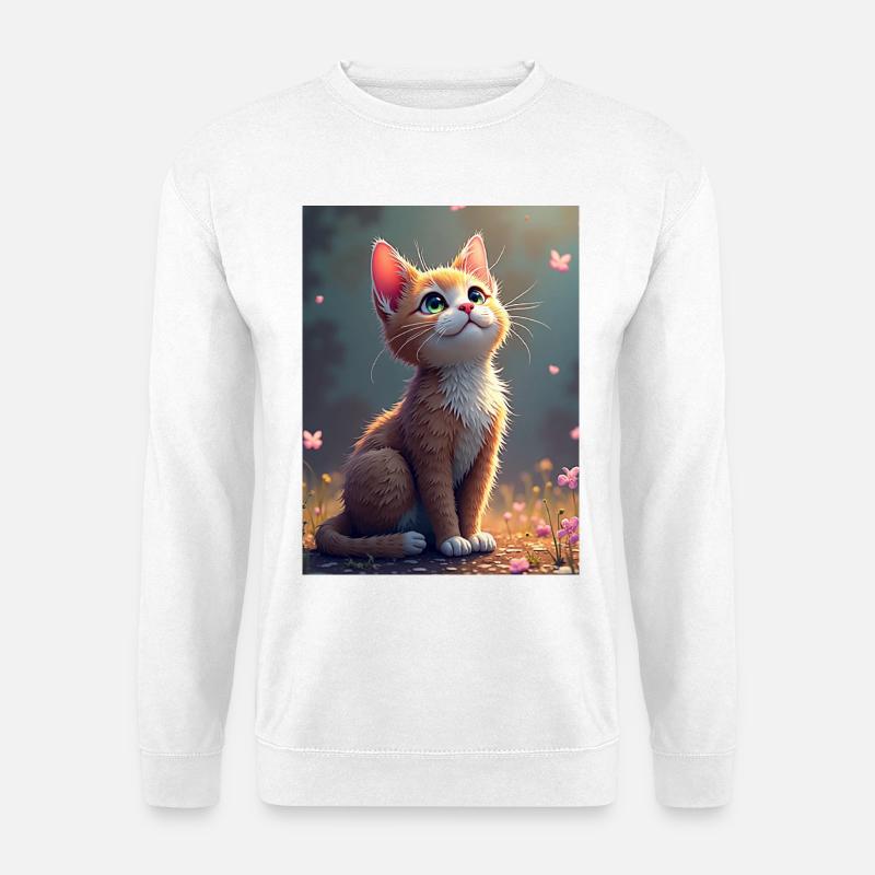 chaton_mignon - Unisex Pullover - Weiß