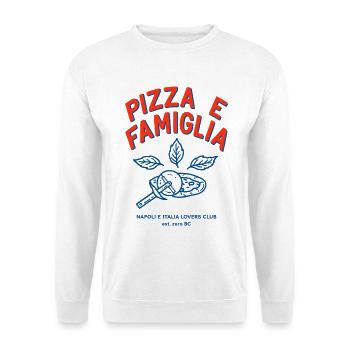 Pizza Famiglia - Unisex Pullover - Weiß - Vorne