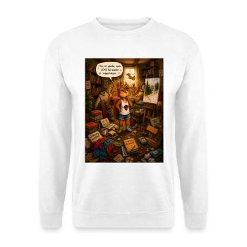 Hm, ich glaube, mein ADHS hat wieder zugeschlagen - Unisex Pullover - Weiß - Vorne