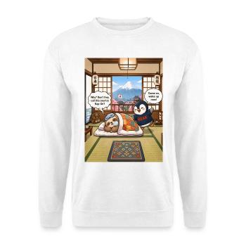 Nap-On – Funny Japan Sloth Pun Design - Unisex Pullover - Weiß - Vorne