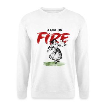 Fille en feu – Paulinchen - Sweat-shirt Unisexe - blanc - Devant