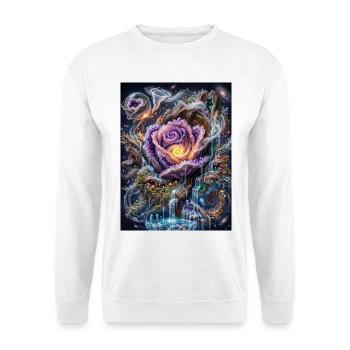 Crystal Rose - Unisex Pullover - Weiß - Vorne - Alina (178cm) & Michal (187cm)