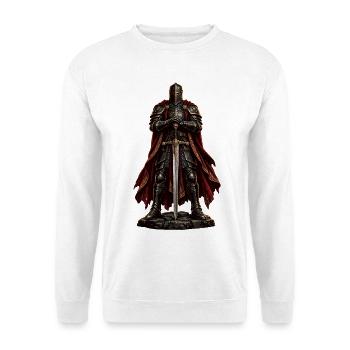 Ritter der Dunkelroten Klinge - Unisex Pullover - Weiß - Vorne - Alina (178cm) & Michal (187cm)