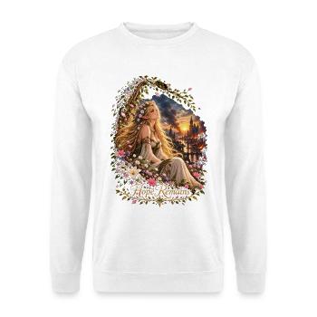 Guardian of Earth - Hope Remains Elfenzauber - Unisex Pullover - Weiß - Vorne - Alina (178cm) & Michal (187cm)