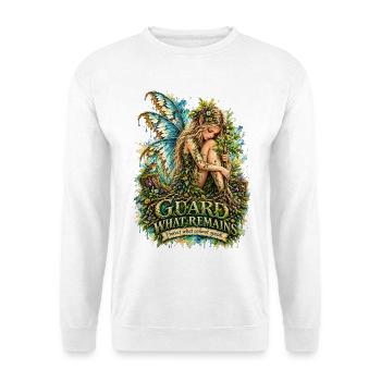Guardians of Earth - Guard what remains - Unisex Pullover - Weiß - Vorne - Alina (178cm) & Michal (187cm)