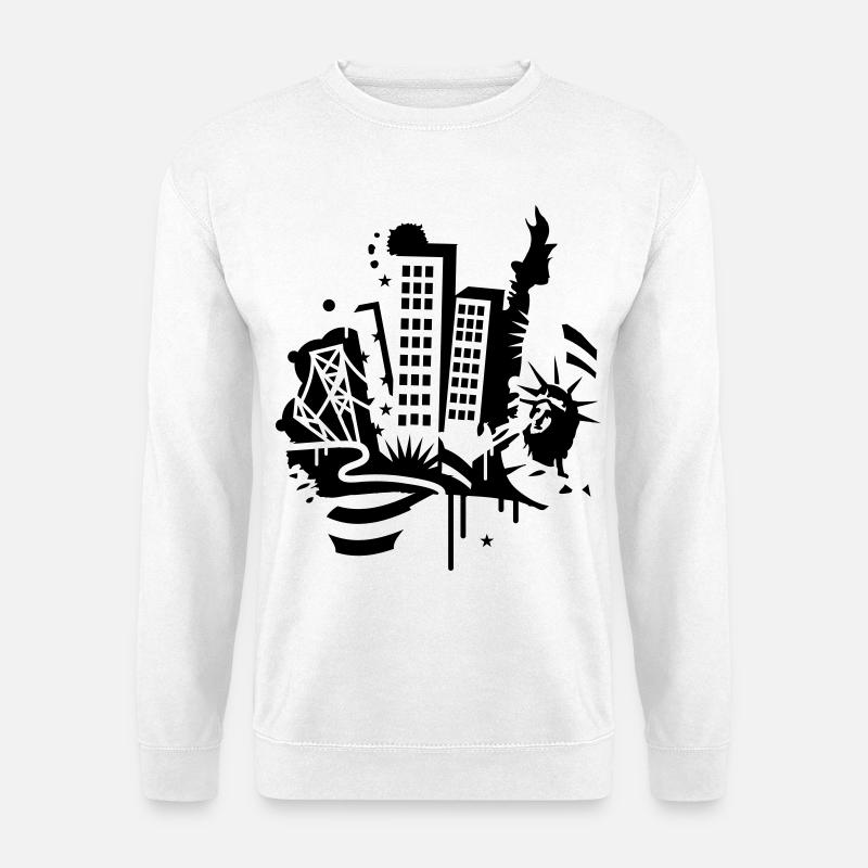 A New-York City Design dans le style de graffiti - Sweat-shirt Unisexe - blanc