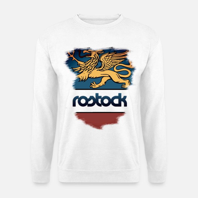 Rostock Wappen - Unisex Pullover - Weiß