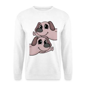 Dog dogs - Unisex Sweatshirt - white - Front