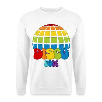Disco Fox Disco Ball Groovy Discotheque Discofox - Unisex Sweatshirt - white - Front