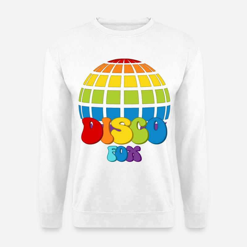 Disco Fox Discokugel Groovy Discothek Discofox - Unisex Pullover - Weiß