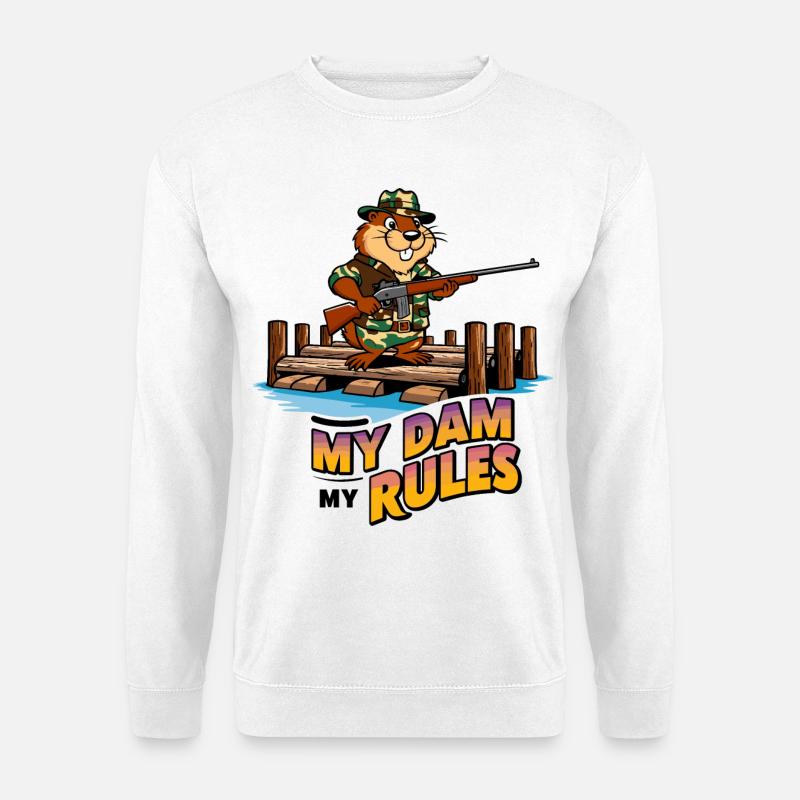 Bieber Wachmann - Unisex Pullover - Weiß