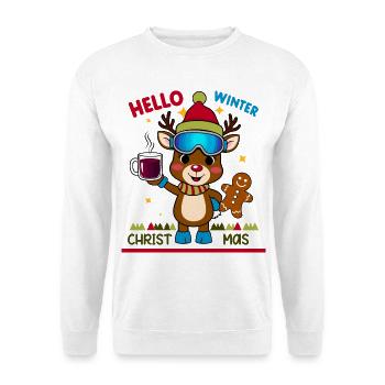 Cute Reindeer - Unisex Sweatshirt - white - Front