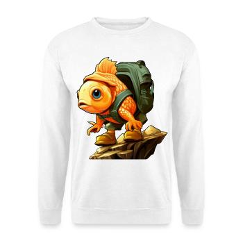 Poissons Randonnée / Alpinisme Poissons - Sweat-shirt Unisexe - blanc - Devant