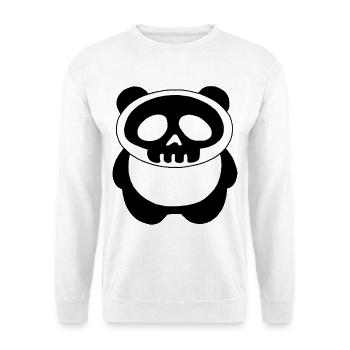 Panda Skull - Unisex Sweatshirt - white - Front
