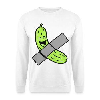 Cucumber with tape - Unisex Sweatshirt - white - Front