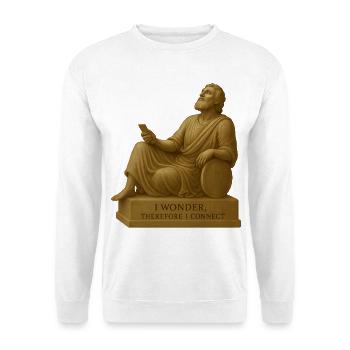 Philosophical Thinker Jewelry - Unisex Sweatshirt - white - Front