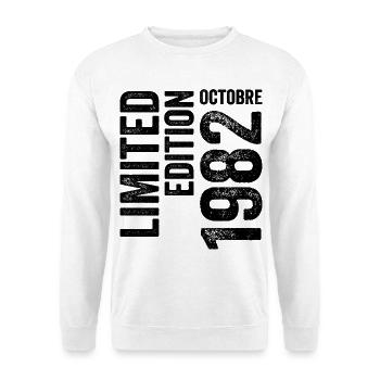 1982  - Unisex Pullover - Weiß - Vorne
