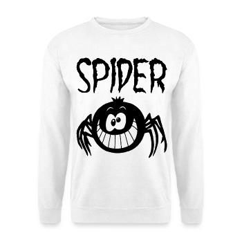 The smiling black spider - Unisex Sweatshirt - white - Front