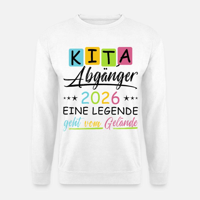 Kita Abgänger 2026 - Unisex Pullover - Weiß