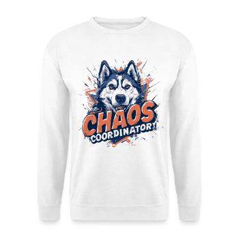 Chaos Coordinator - Funny Husky Saying for Dog - Unisex Sweatshirt - white - Front