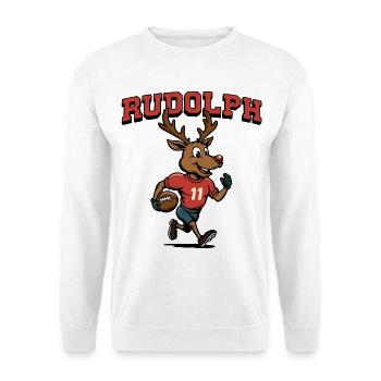 Rudolph le renne Football américain - Sweat-shirt Unisexe - blanc - Devant
