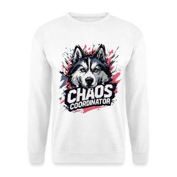 Chaos Coordinator - Funny Husky Saying - Unisex Sweatshirt - white - Front
