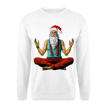 Meditation Christmas Yogi - Unisex Sweatshirt - white - Front