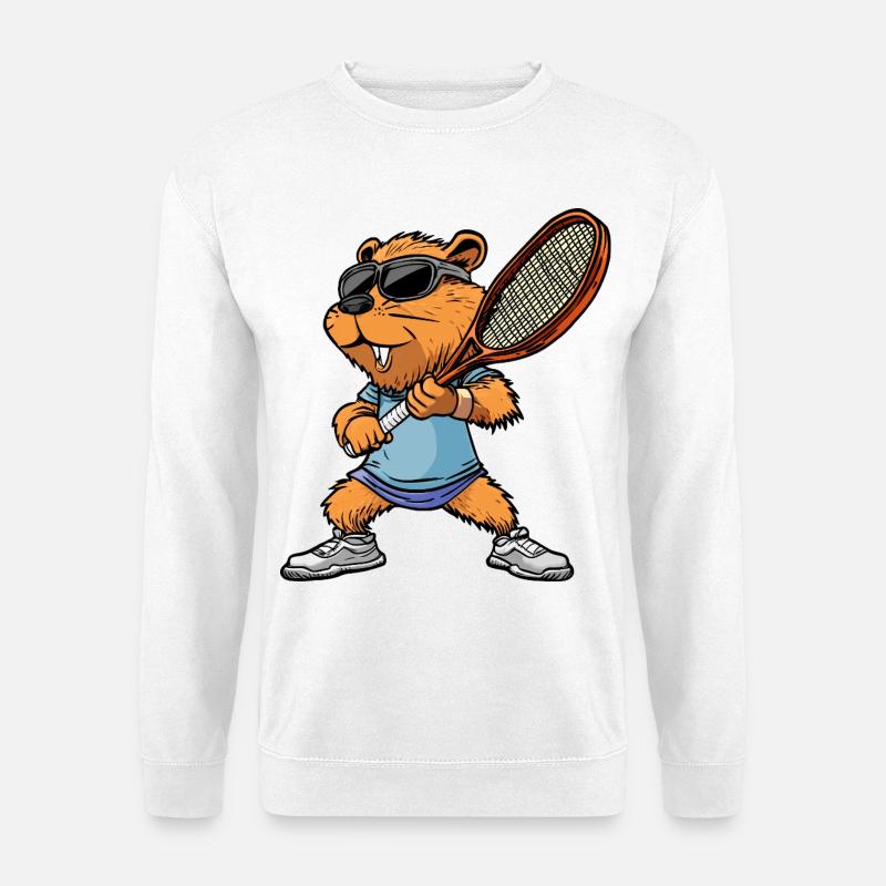 Tennis Biber - Unisex Pullover - Weiß