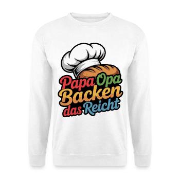 Baking dad grandpa that's enough - Unisex Sweatshirt - white - Front