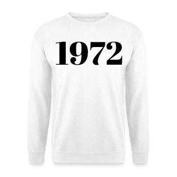 1972 Vintage 1972 Retro 1972 Anniversary 1972 - Unisex Sweatshirt - white - Front