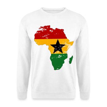 Ghana Flag Africa used - Unisex Sweatshirt - white - Front