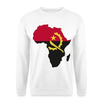Angola Flagge Afrika used - Unisex Pullover - Weiß - Vorne