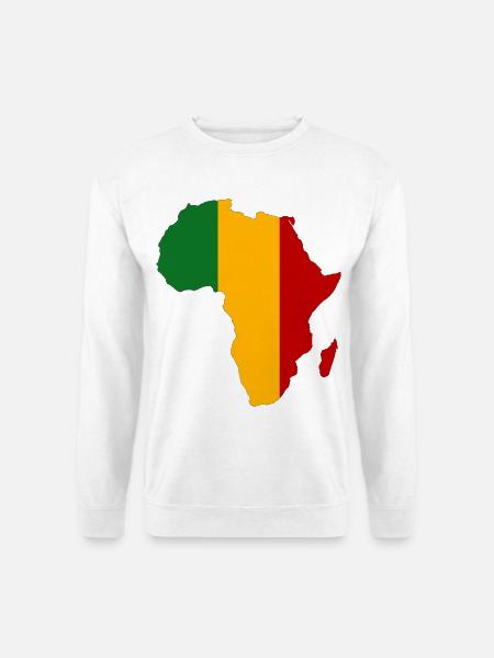 Mali Drapeau Afrique - Sweat-shirt Unisexe - blanc