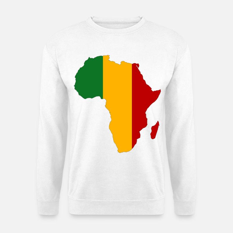 Mali Drapeau Afrique - Sweat-shirt Unisexe - blanc