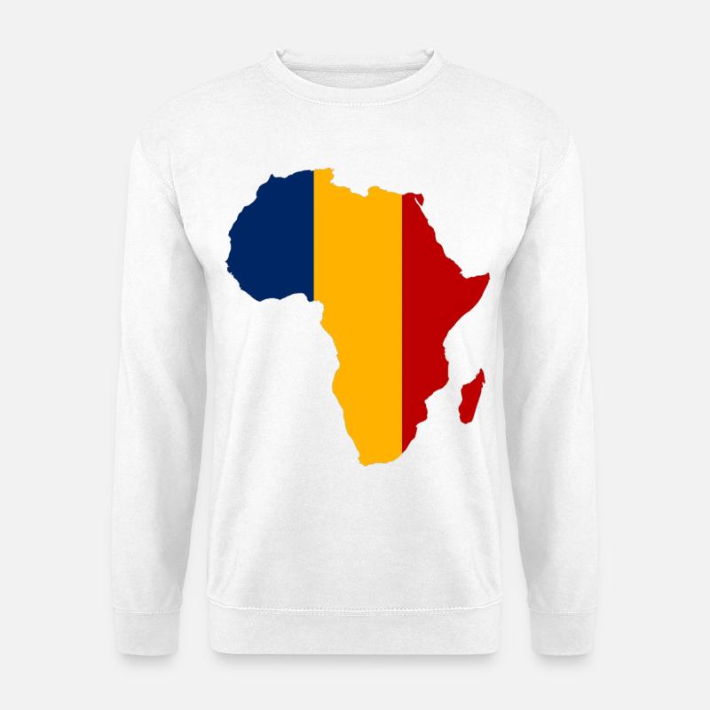 Tschad_Flagge_Afrika - Unisex Pullover - Weiß