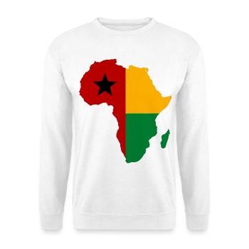 Guinée Bissau_Flagge_Afrika_used - Sweat-shirt Unisexe - blanc - Devant