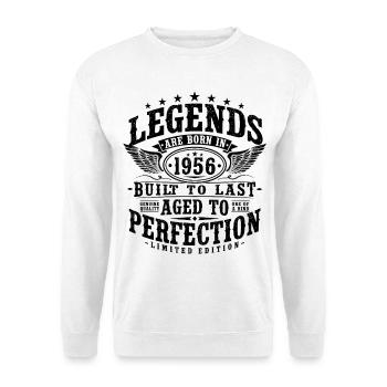 70th Birthday1956 Vintage Vintage Gift - Unisex Sweatshirt - white - Front