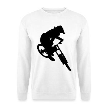 Downhill Bike Jump - Unisex Pullover - Weiß - Vorne