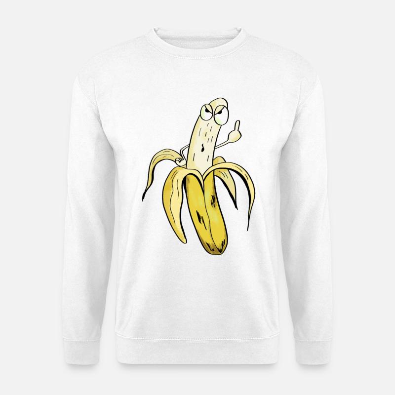 Alles Banane - Obst Comic - Unisex Pullover - Weiß